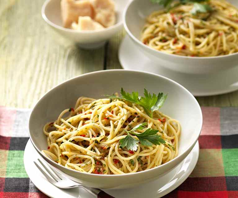 Spaghetti aglio, olio e peperoncino Spaghetti aglio, olio e peperoncino