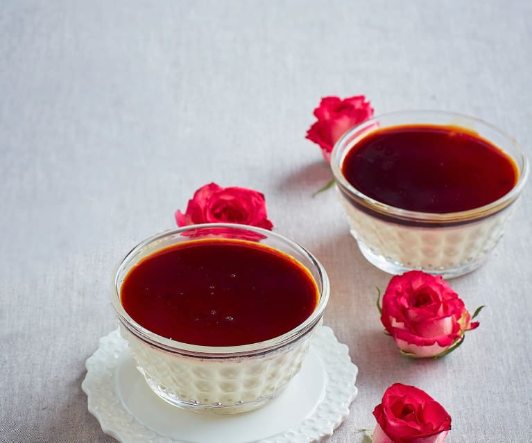 Panna cotta con salsa al caramello