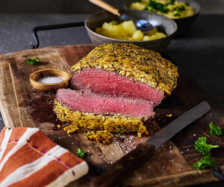 Roastbeef mit Senfkruste Roastbeef mit Senfkruste