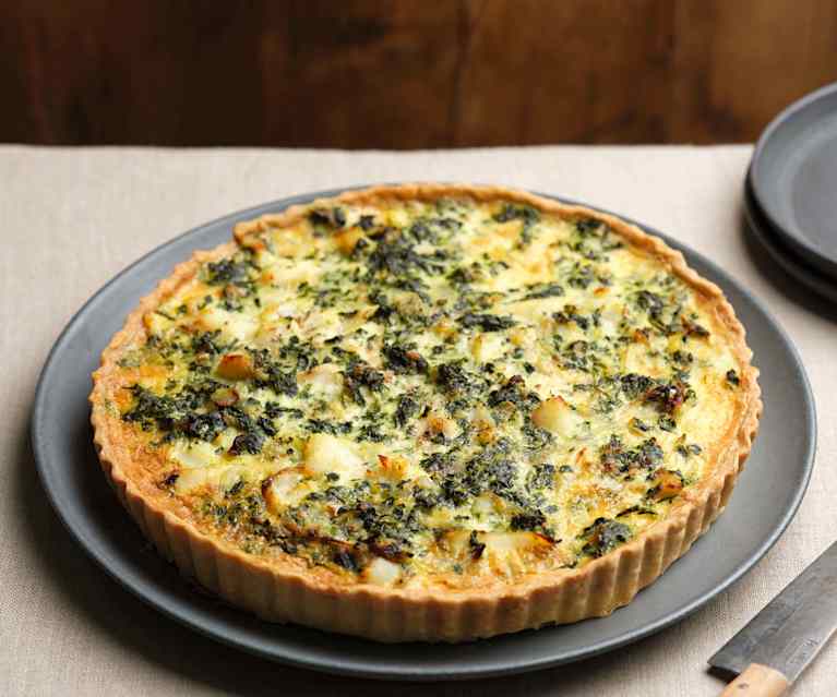 Smoked Haddock and Spinach Tart