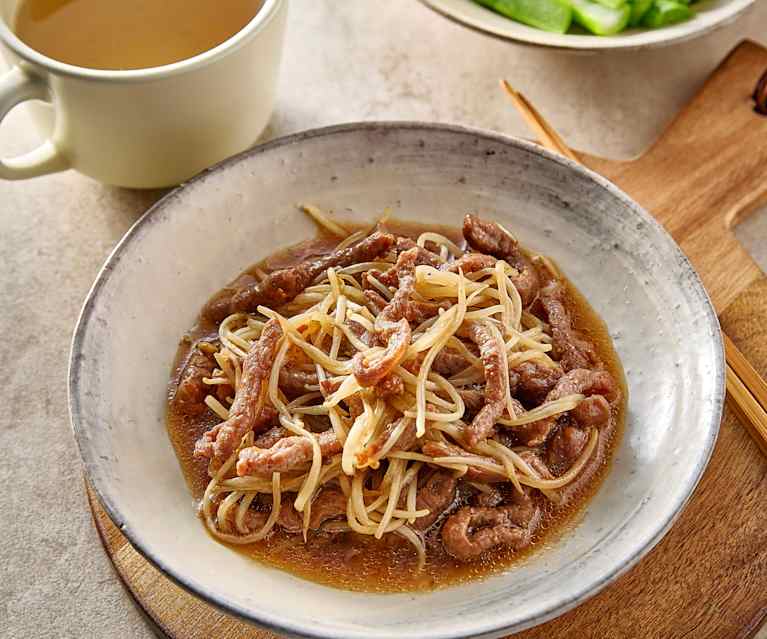 牛肉丝炒银牙