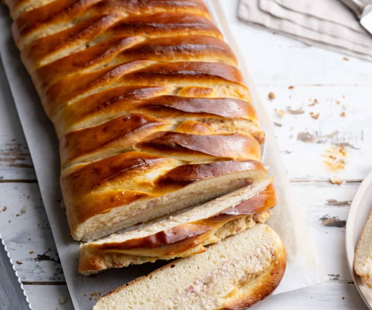 Brioche de presunto e queijo