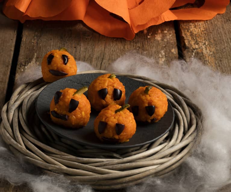 Risottobällchen Jack O´Lantern