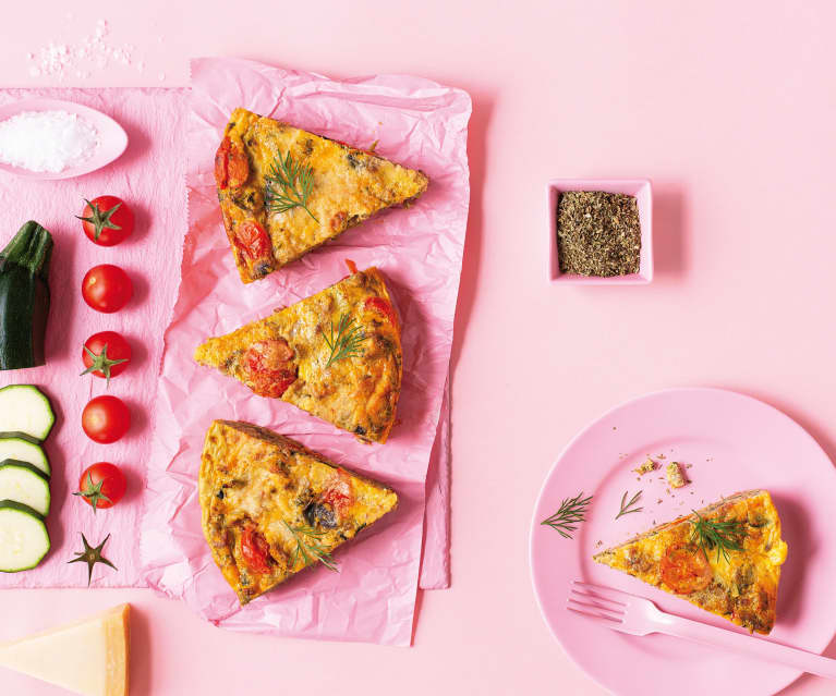 Frittata de carne y verduras