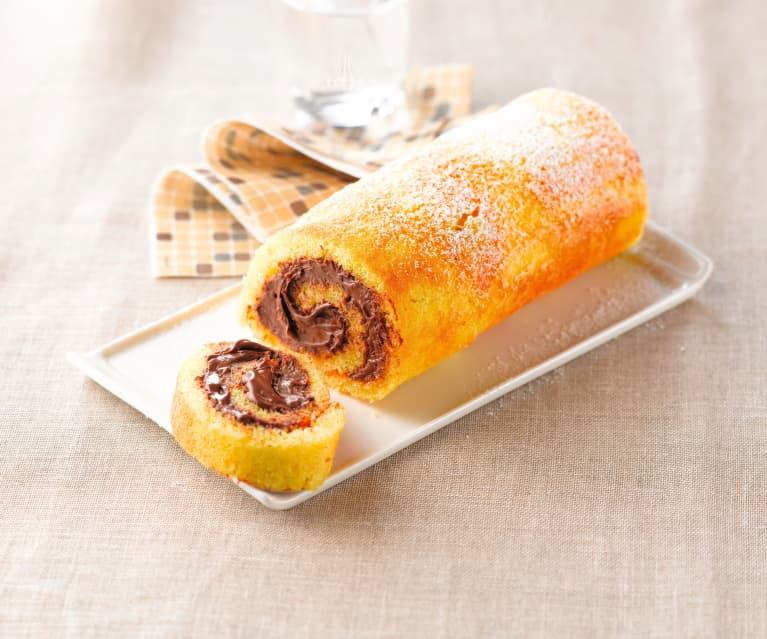 Rotolo al cioccolato e nocciole