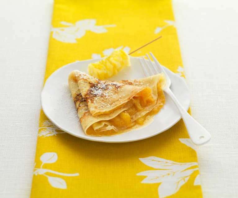 Pineapple and Rum Pancakes