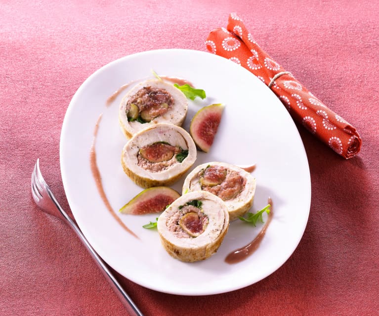 Ballotine de poulet aux figues