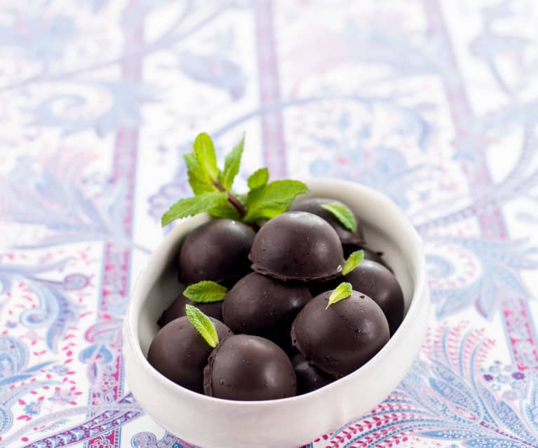 Bombons de gelado de menta