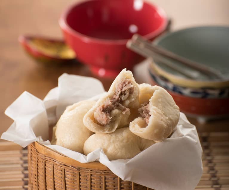 Baozi di maiale al vapore 