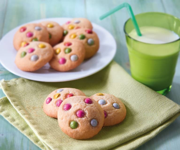 Chocolate dragée cookies