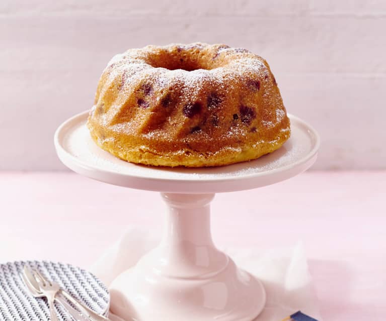 Kougelhof cerise-pâte d'amande à la vapeur