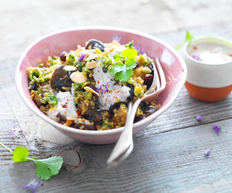 Salade d'aubergine au yaourt