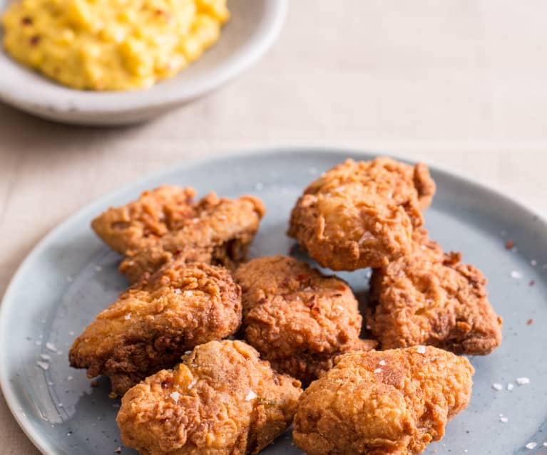 Poulet frit et maïs doux façon sud