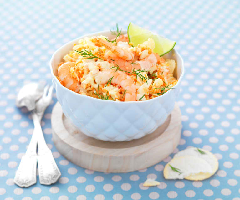 Coleslaw aux crevettes