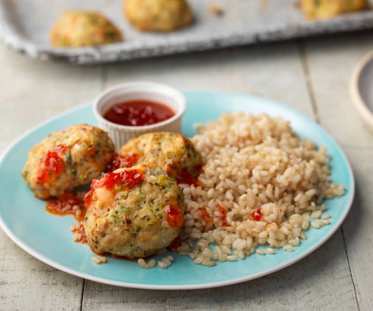 Baked Thai Fishcakes with Chilli Lime Dipping Sauce