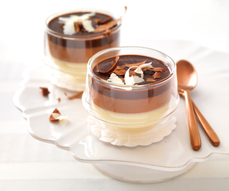 Pannacotta aux 3 chocolats