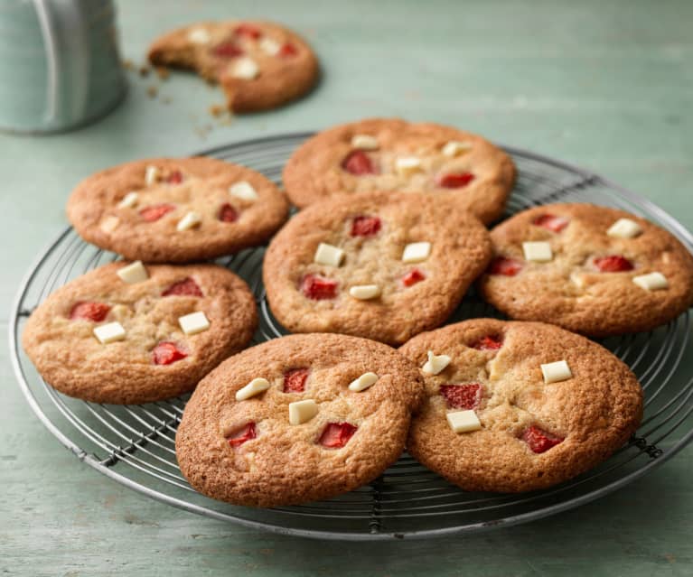 Strawberry White Chocolate Cookies