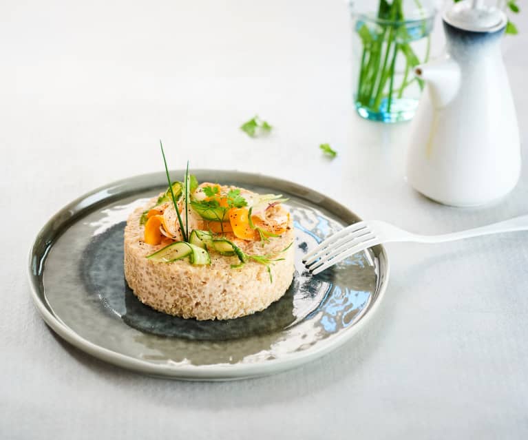 Crème de langoustine, quinoa de légumes de saison (Eric Guérin)