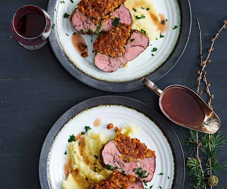 Roti De Veau Au Chorizo Et Puree De Panais Cookidoo The Official Thermomix Recipe Platform