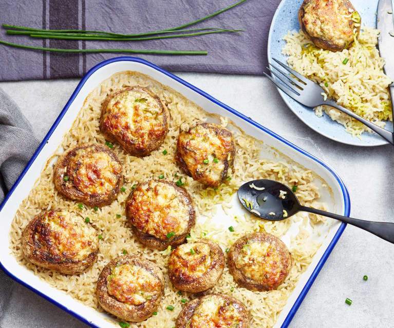 Champignons farcis au gorgonzola