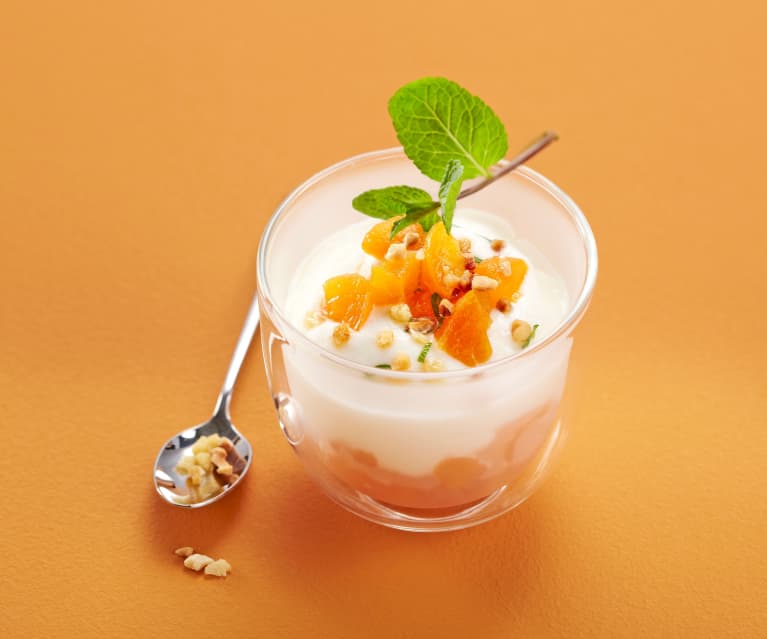 Tartare d'abricots mousse de mascarpone