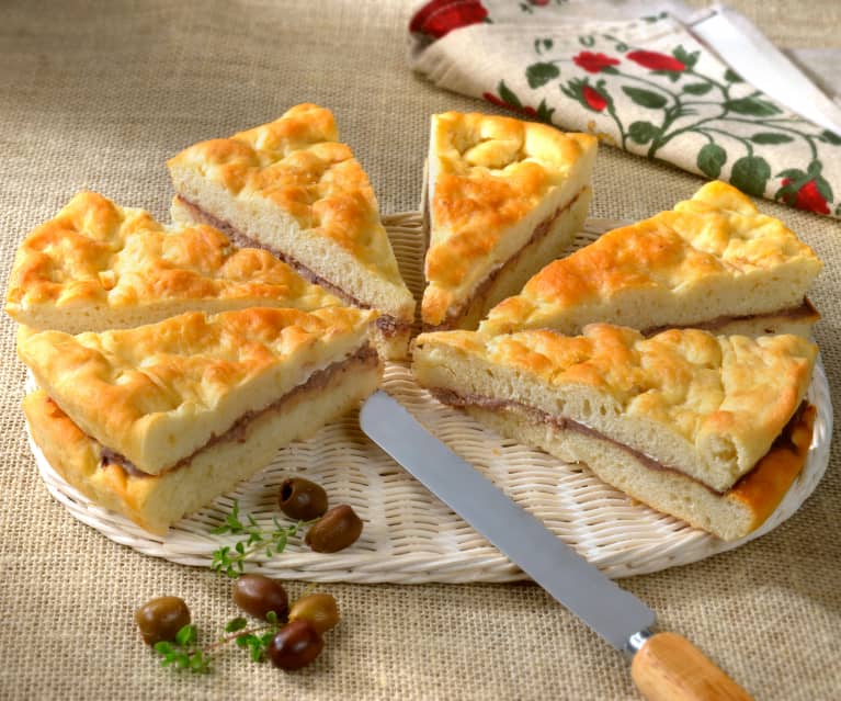 Focaccia à la crème de fromage