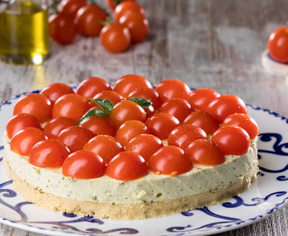Cheesecake al pesto genovese