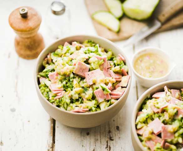 Mortadella-Gurken-Salat