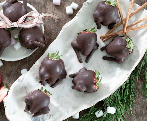 Mini pavos de navidad con chocolate