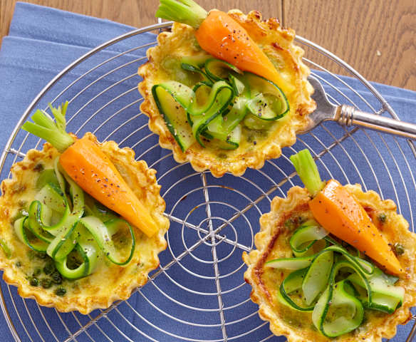 Tartelettes printanières aux légumes