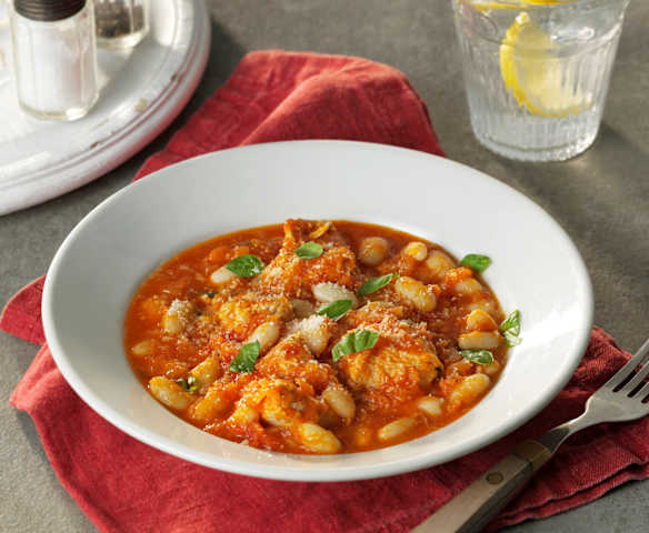 Tomato basil chicken stew