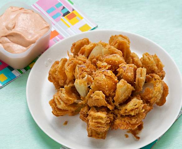 Flor de cebolla frita