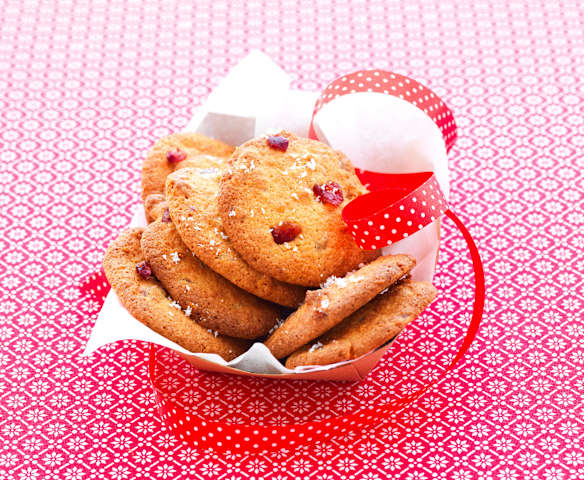 Biscuit coco-canneberge