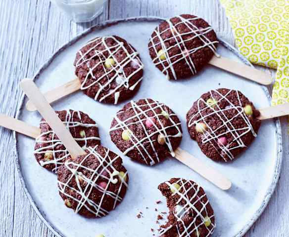 Hafercookies am Stiel