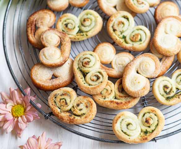 Palmeritas de hojaldre