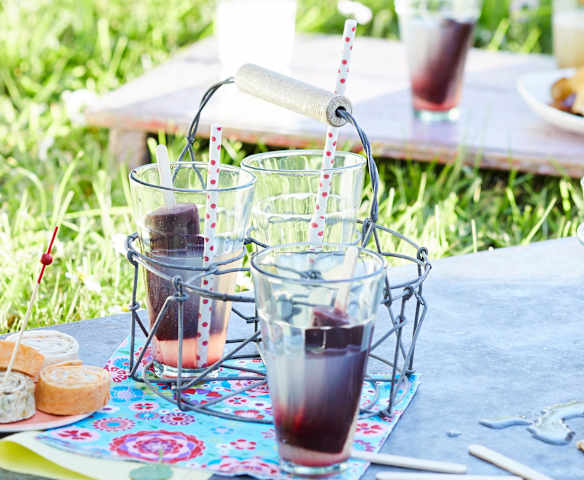 Poptail Cointreau fizz et sorbet à la cerise