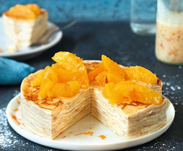 Gâteau de crêpes à l'orange