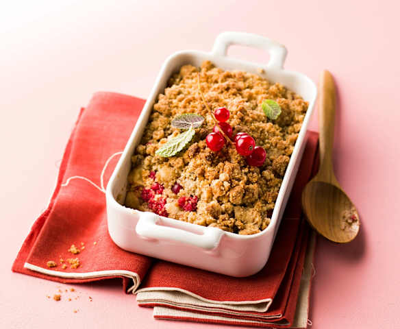 Crumble sans gluten aux fruits rouges