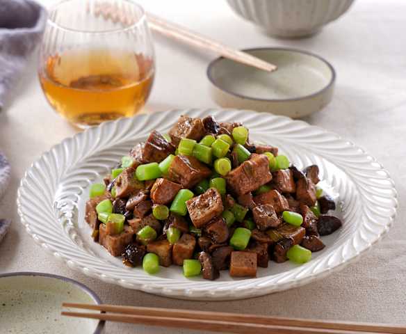 香菇炸醬炒四季豆