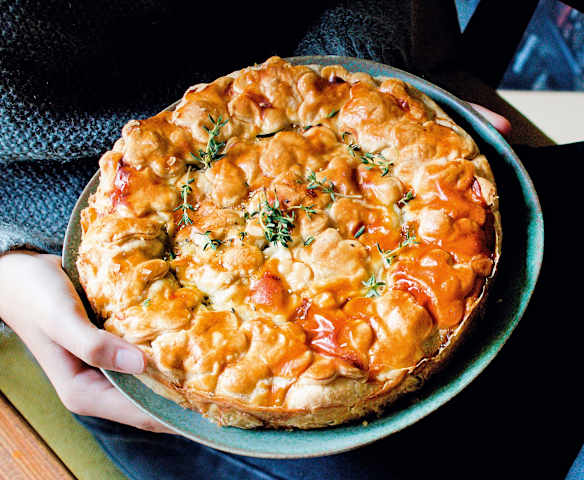 Tourte de pommes de terre au cantal