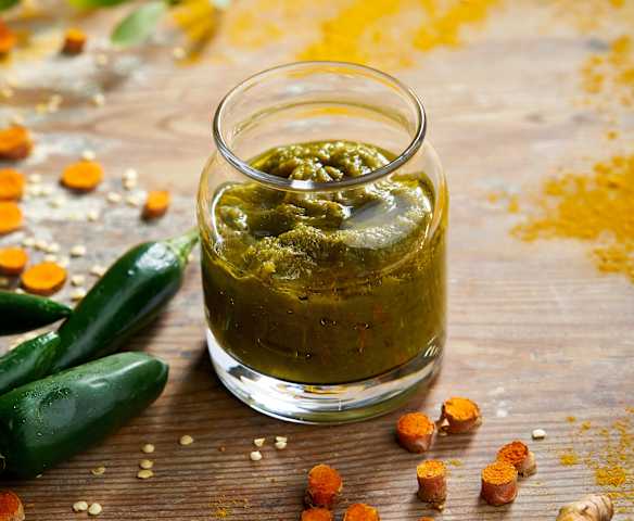 Pasta de caril verde