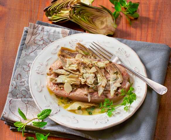 Salmone e carciofi al Varoma