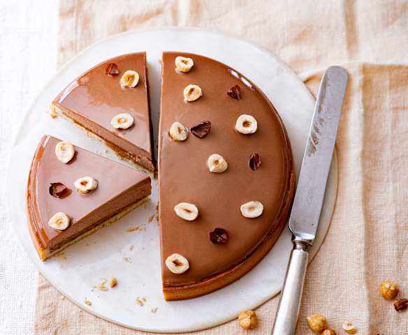 Tarte entremets chocolat et noisette Tarte entremets chocolat et noisette