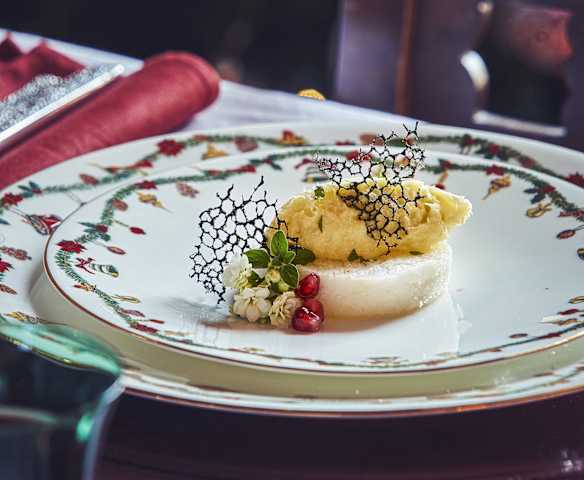 Crostini di polenta bianca con baccalà mantecato