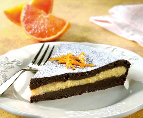 Torta cioccolato e arancia
