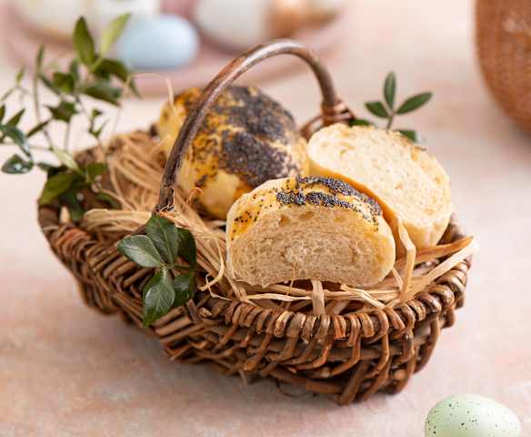 Mini chlebki do koszyka wielkanocnego