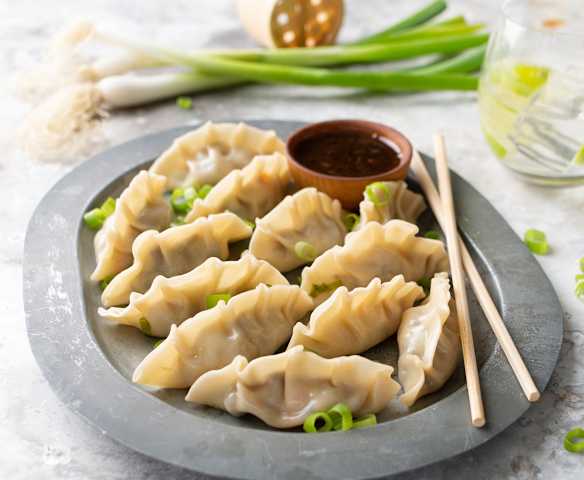 Gyozas vegetarianas de shiitake