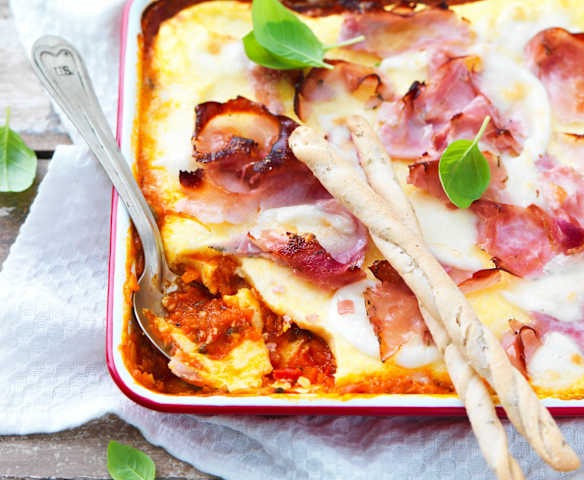 Gratin de polenta à l’italienne