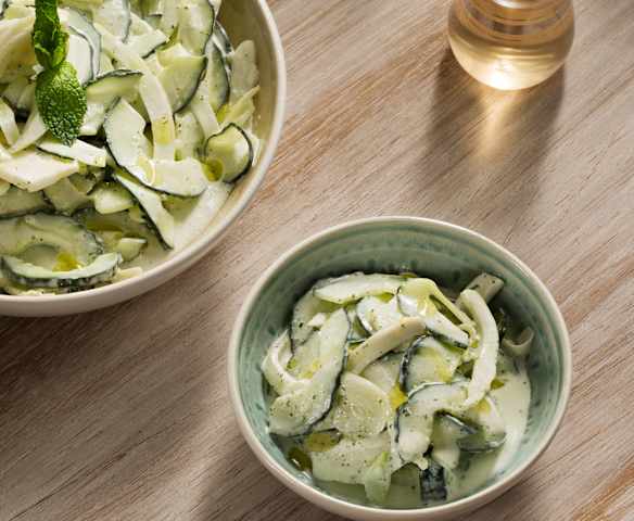 Ensalada turca de pepino, hinojo y yogur - Turquía