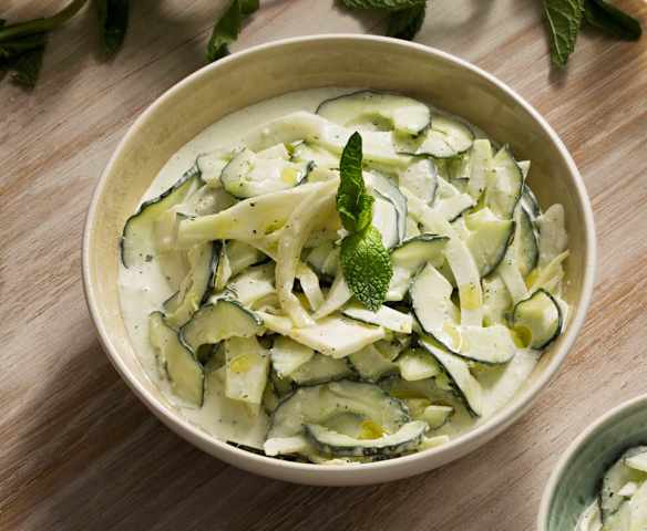 Ensalada turca de pepino, hinojo y yogur - Turquía